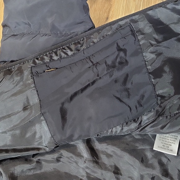 CALVIN KLEIN Black Full Zip Puffer Nylon Coat w/ Toggle Waist & Adjustable Cuffs - Picture 9 of 16